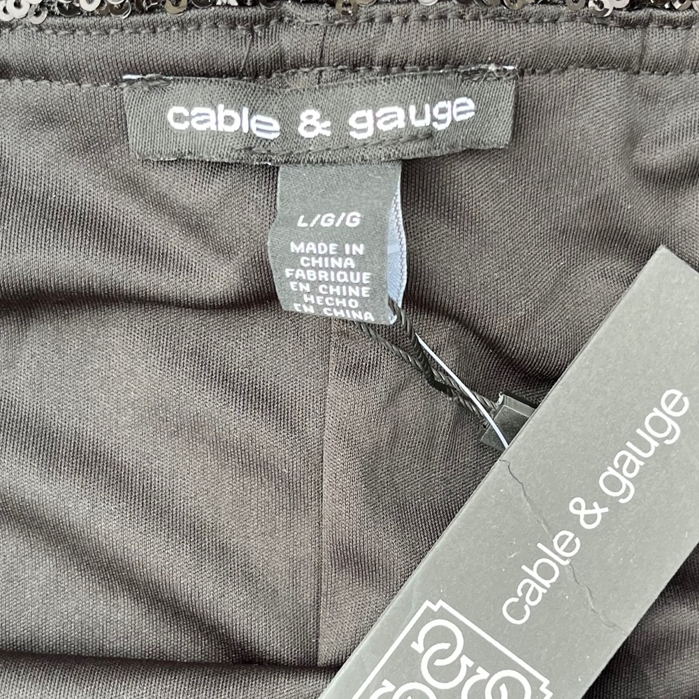Cable and Guage sparkle skirt sz large - Picture 3 of 3